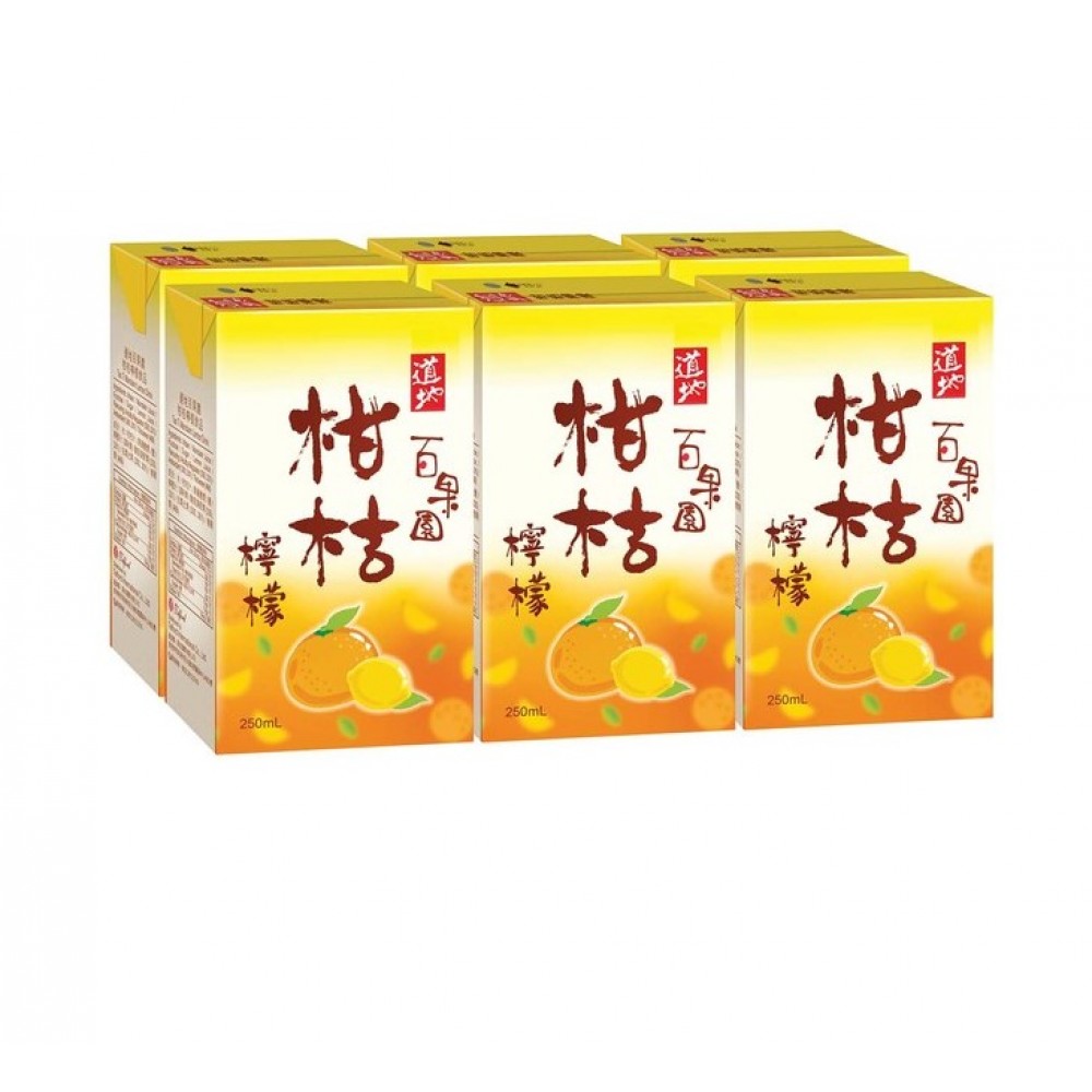 柑桔檸檬｜250ML x 6包裝｜道地